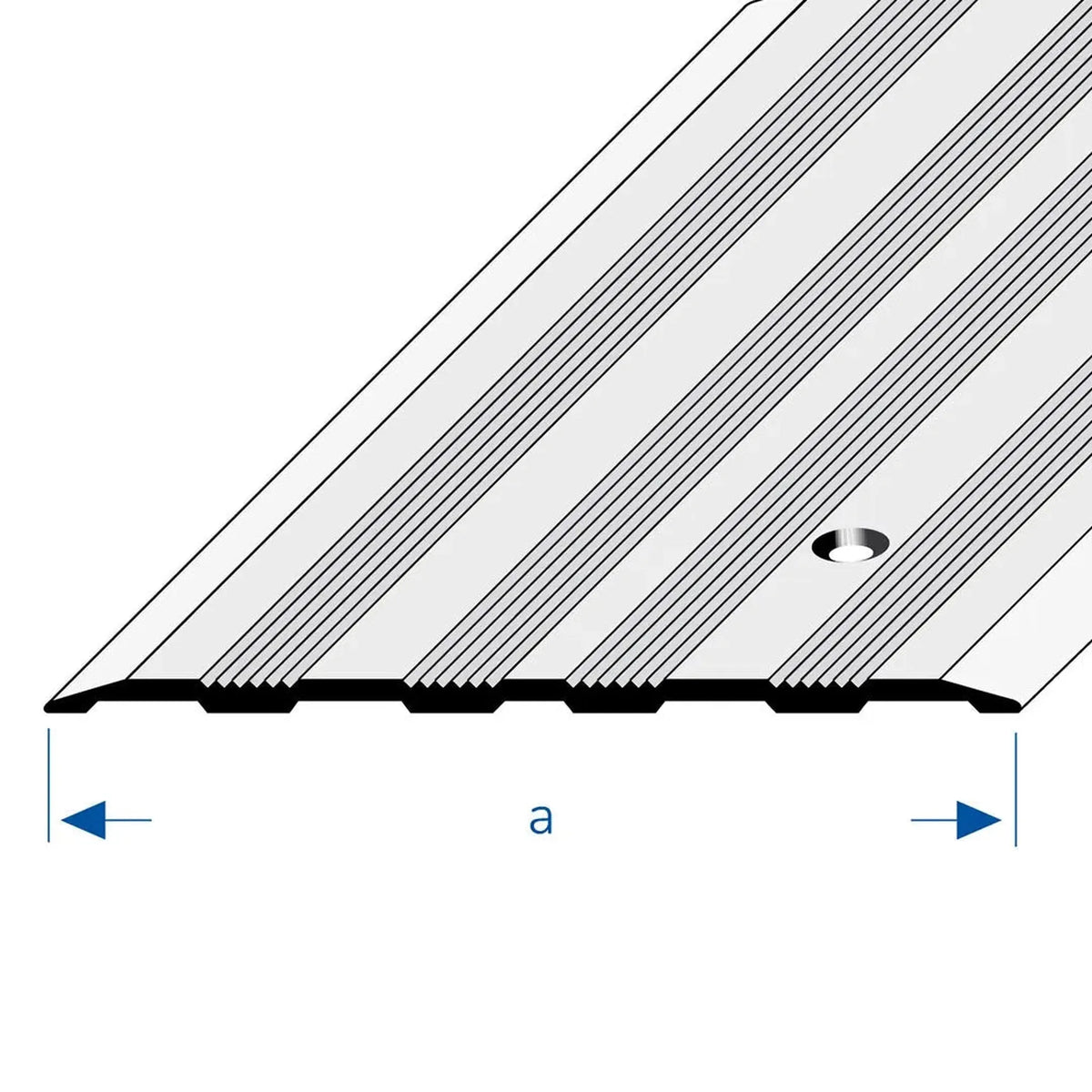 Dessin du profilé de recouvrement of the joints de dilatation avec surface striée en largeur 120mm #FR0002940 #FR0002944