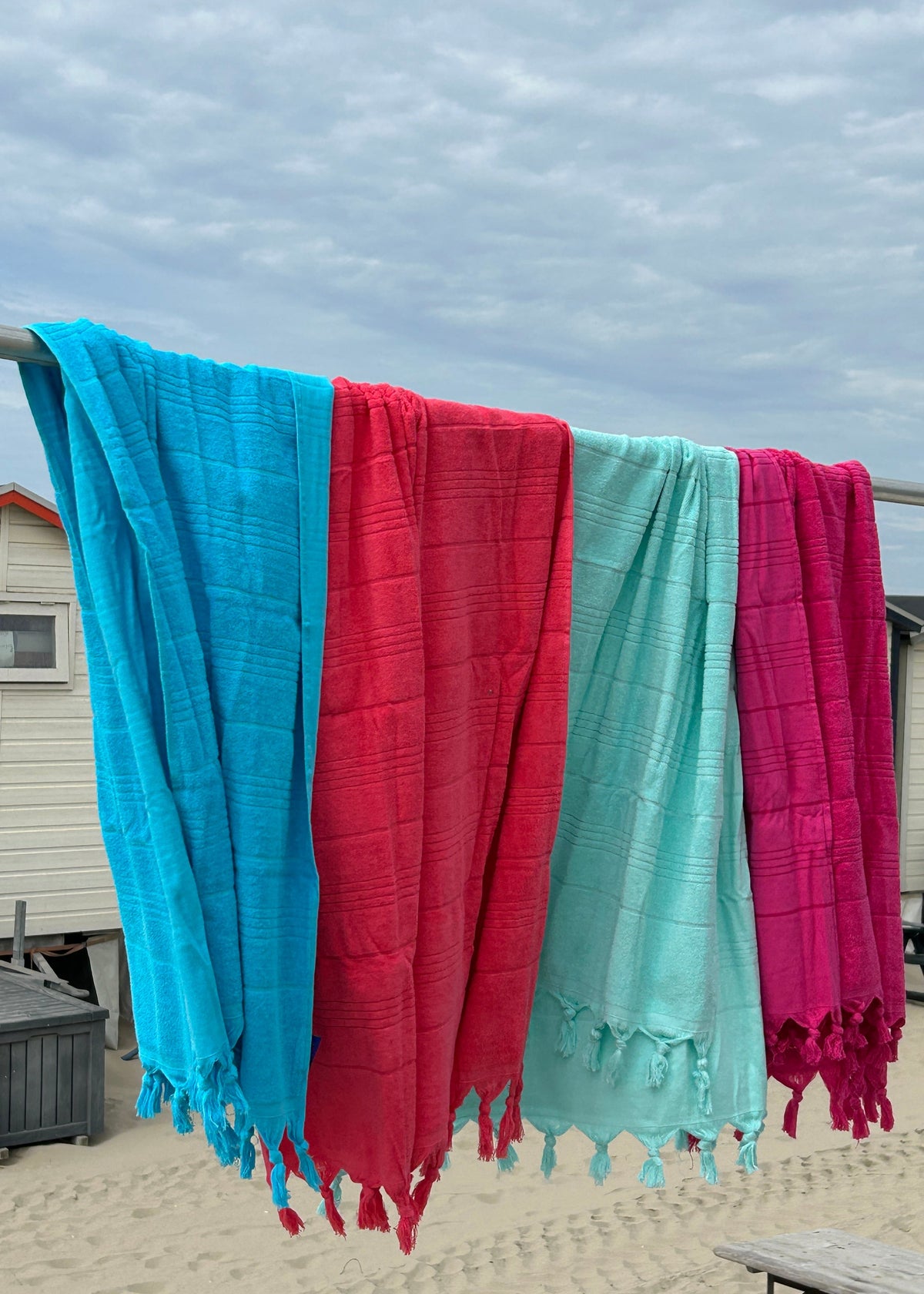 XXL Hamam towel with terry cloth