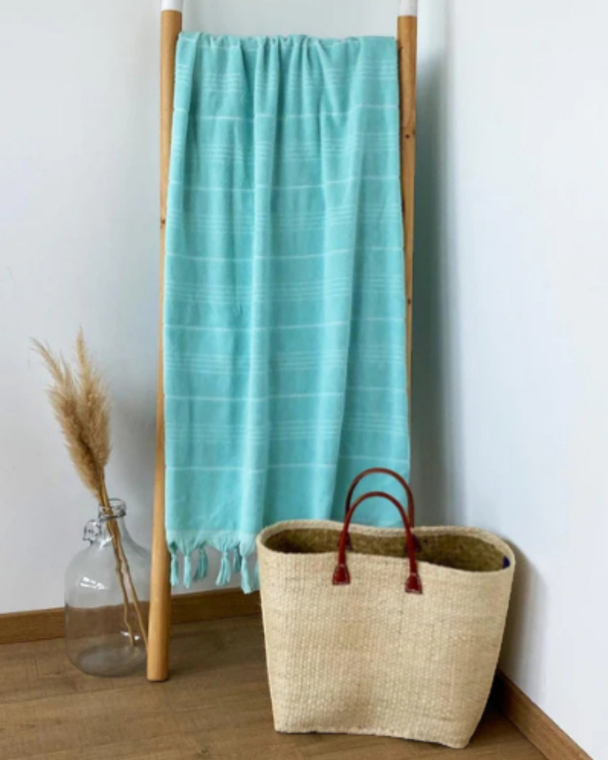 XXL Hamam towel with terry cloth