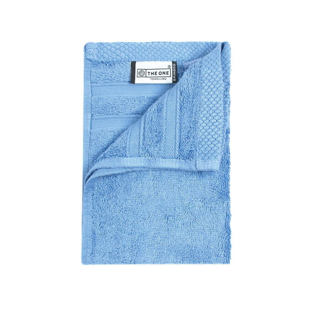Bamboe handdoekenset blauw