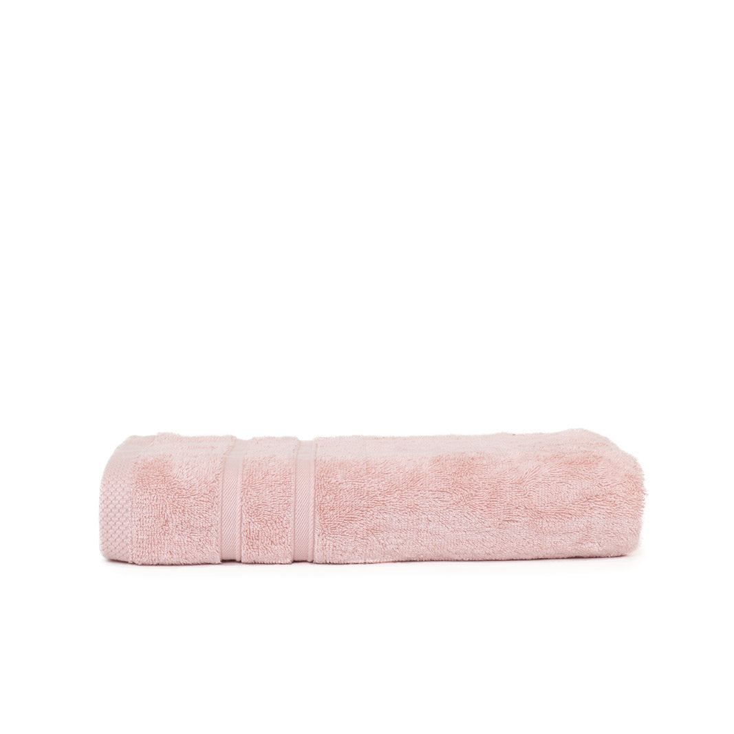 Bamboe handdoekenset roze