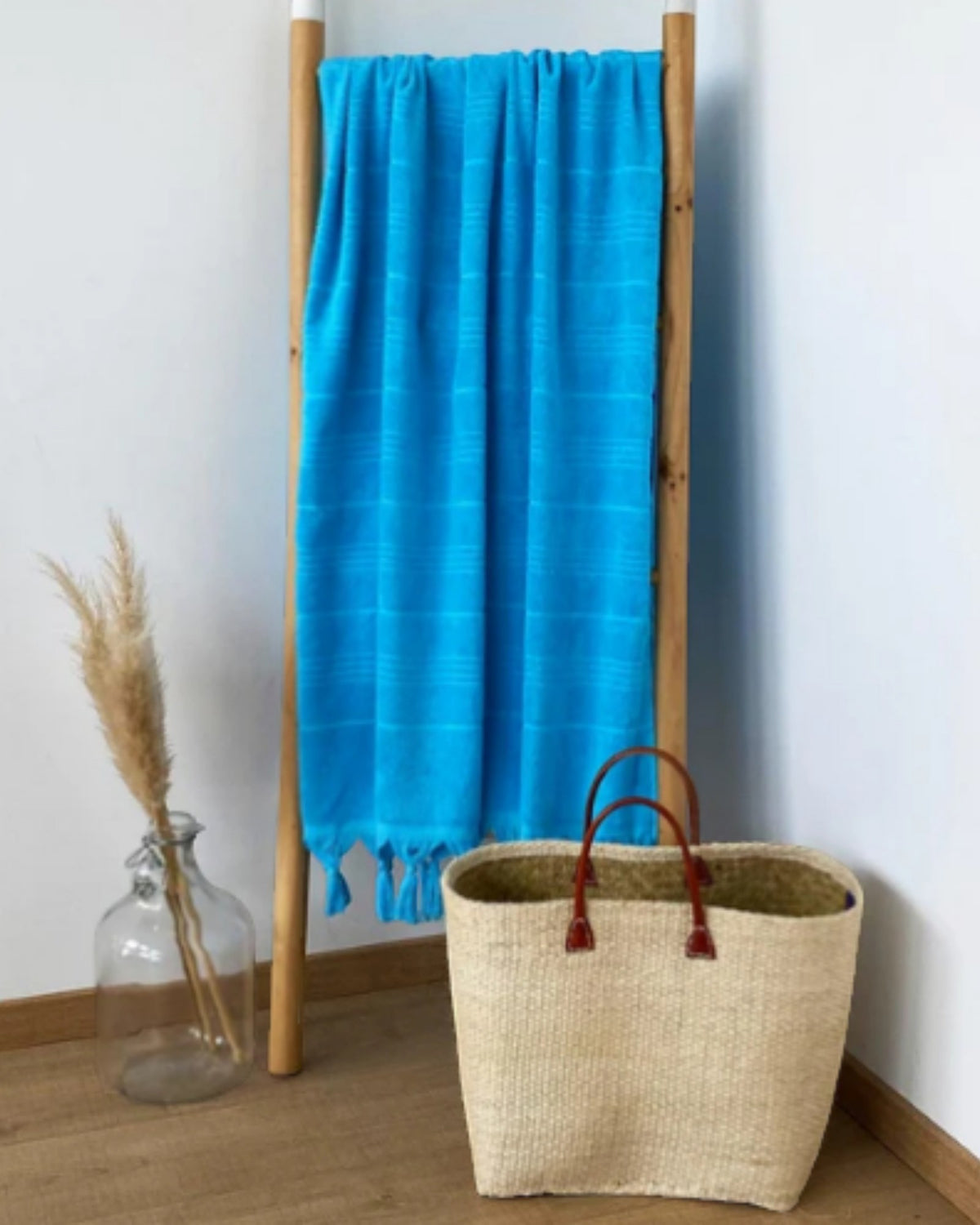 XXL Hamam towel with terry cloth