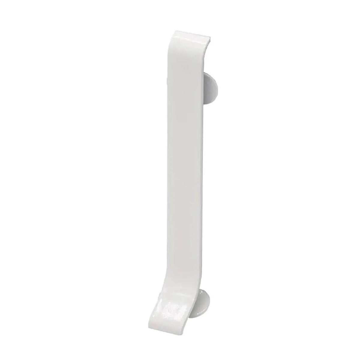 S-förmiger Verbinder Sockelleiste Aluminium weiß beschichtet mit Befestigungsclips und matter Optik #A0004273
#A0005104