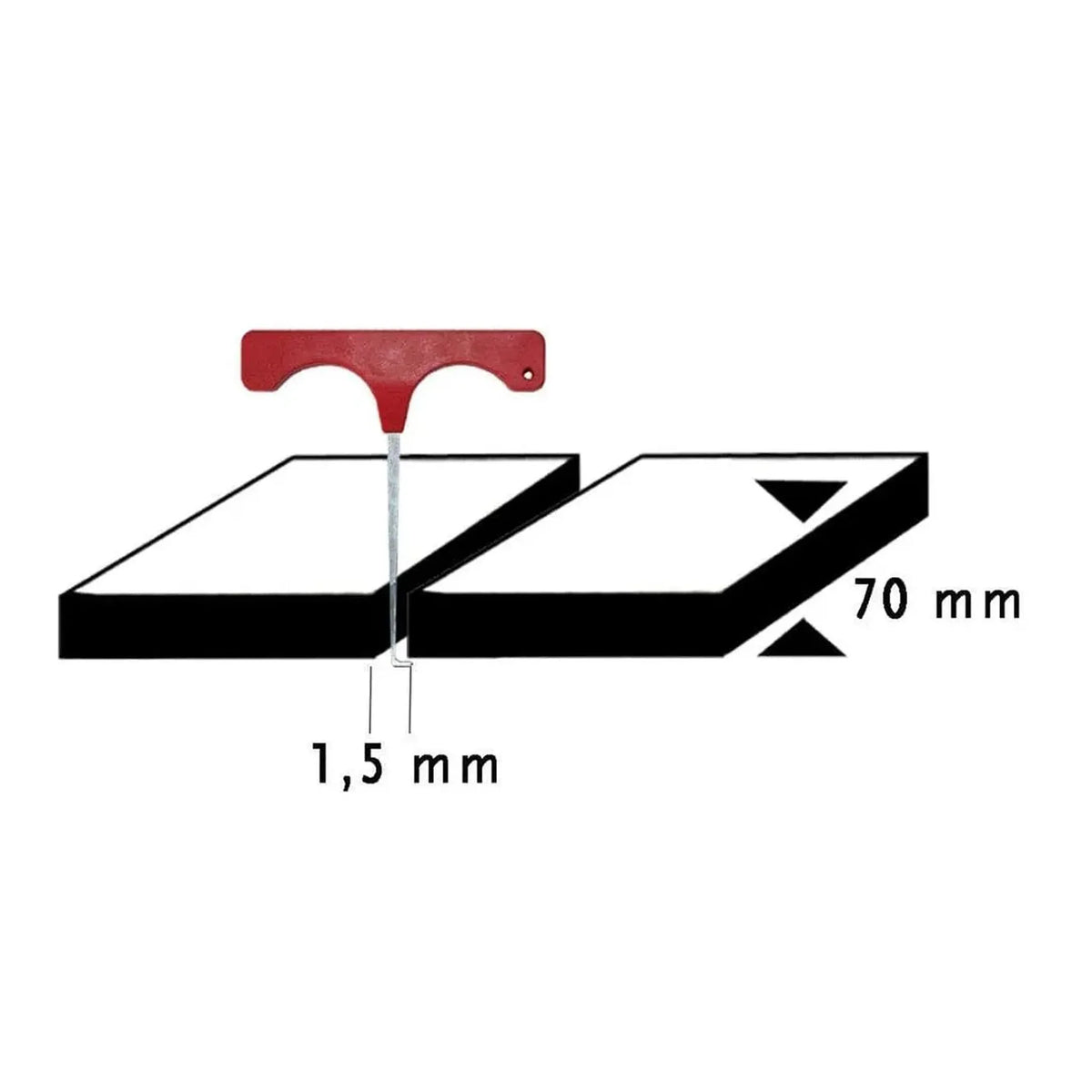 Sketch of the slab lifter for GaLaBau with indicated slabs