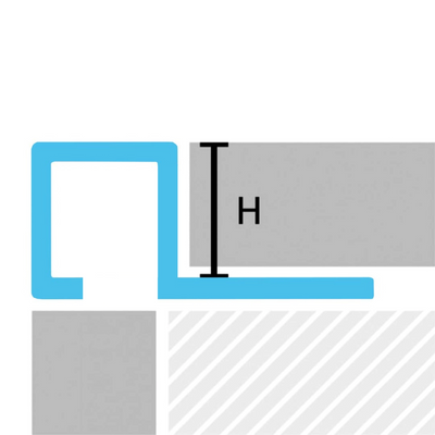 Muster Quadratprofil Aluminium silber
