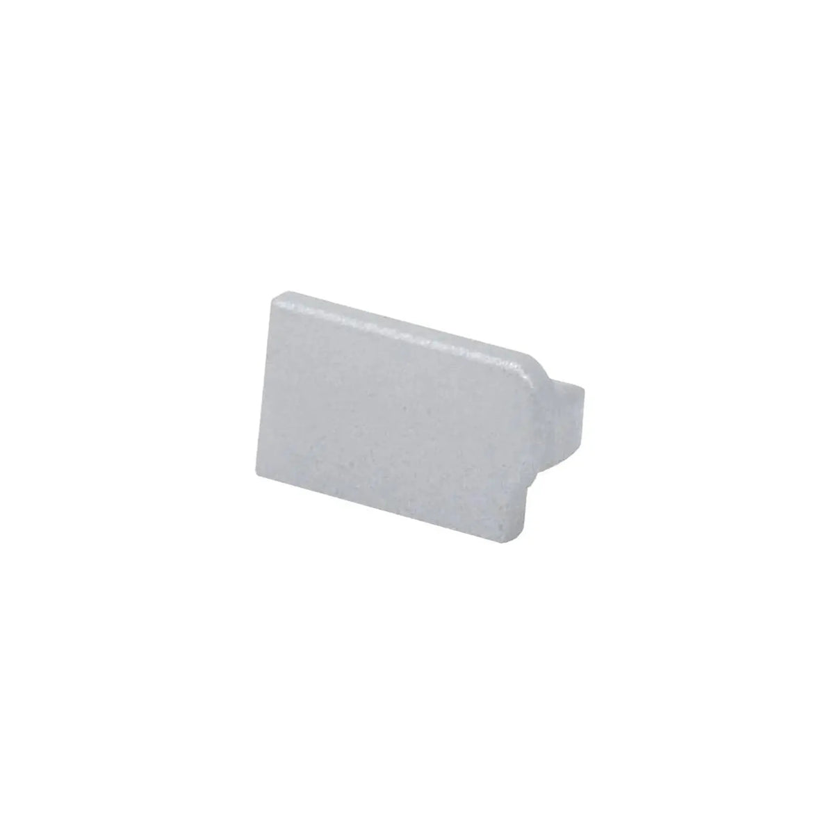 Lewa zaślepka do profilu krawędziowego schodowego antypoślizgowego z aluminium anodyzowanego na srebrno #A0002764 #A0002766