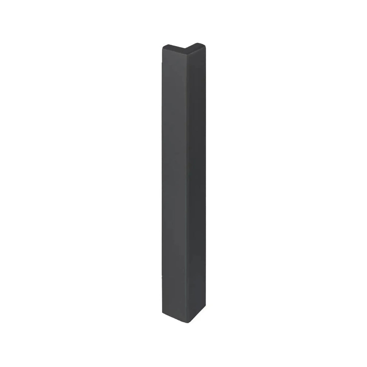 120 mm outside corner balcony angle profile T-shape in Black. RAL 7016 #A0003222