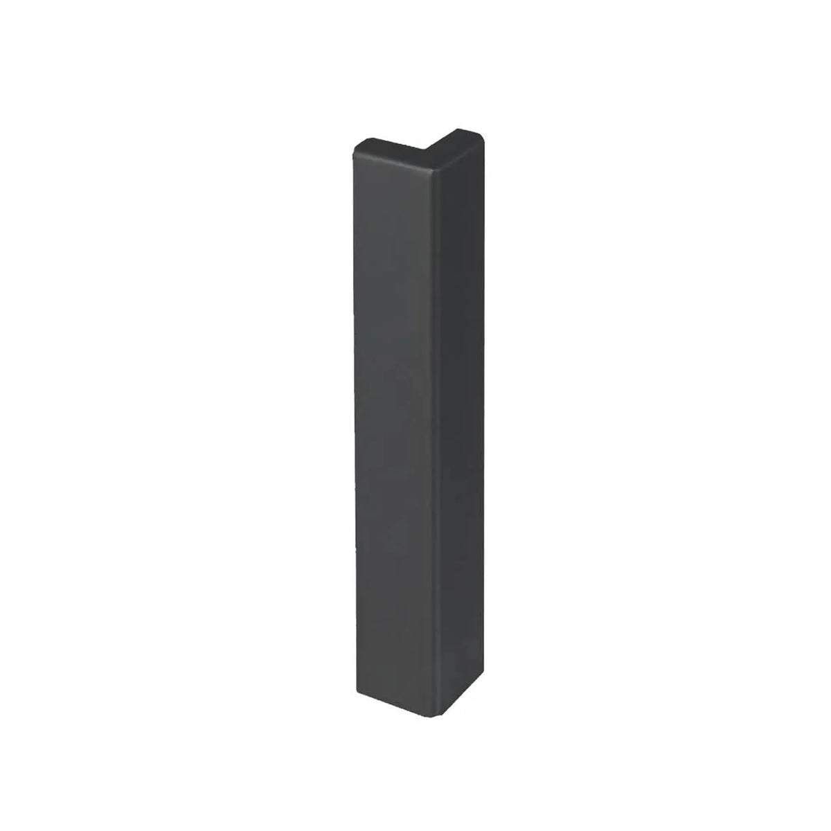 80 mm outside corner balcony angle profile T-shape in Black. RAL 7016 #A0003236