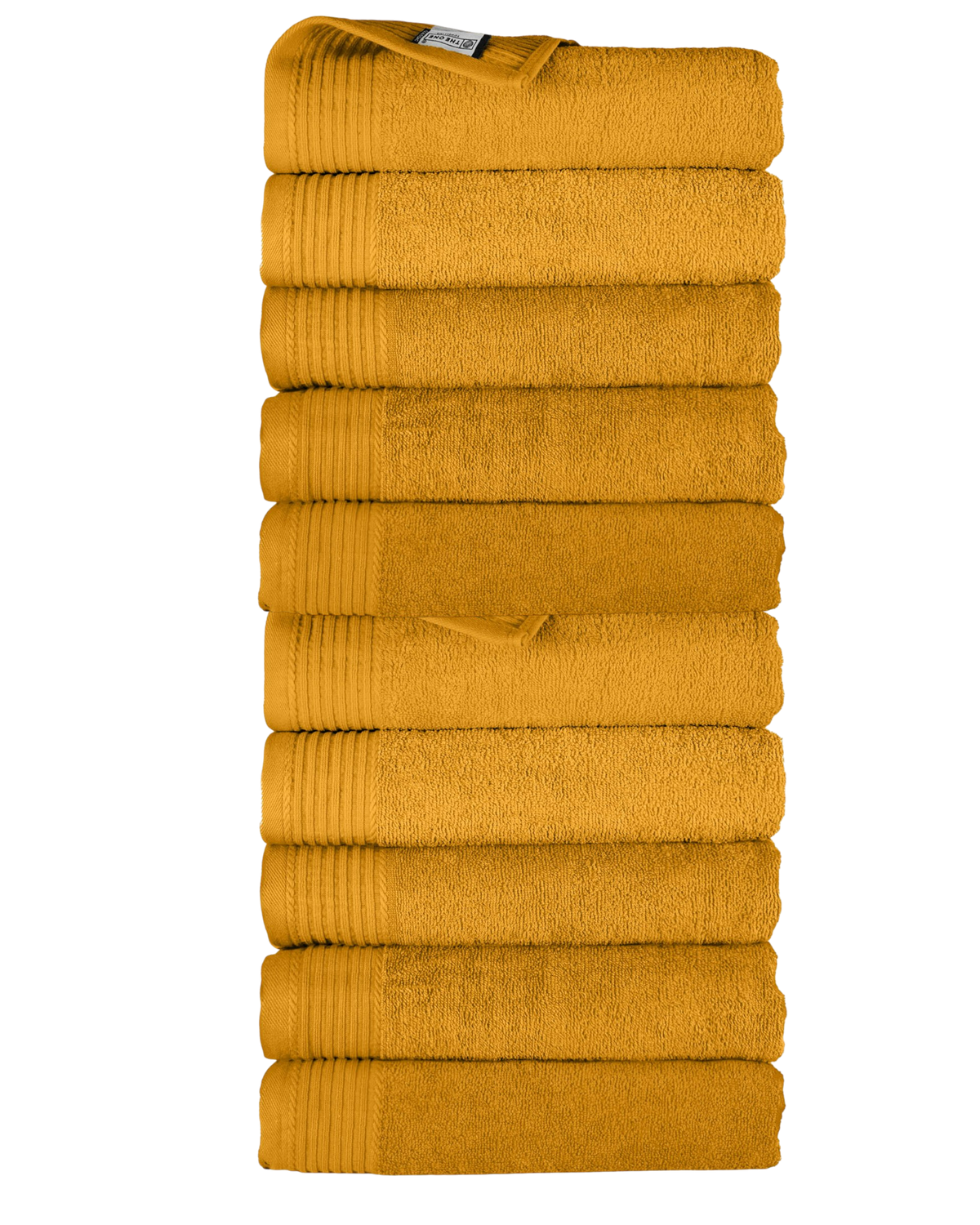 Classic handdoeken okergeel - 10 stuks