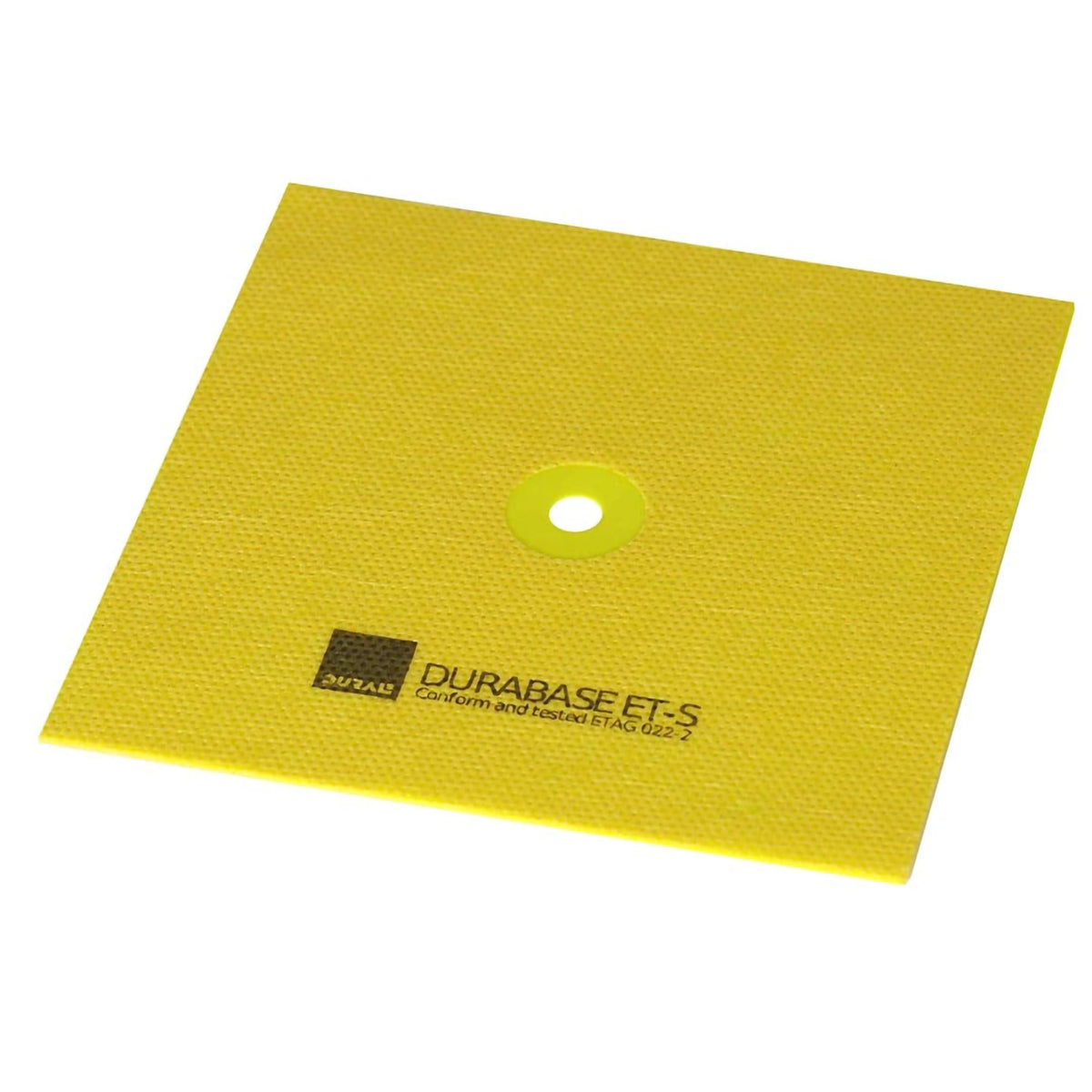 Manchette d'étanchéité DURABASE ET-S jaune de 15 x 15 cm avec ouverture centrale pour tuyaux #A0001994