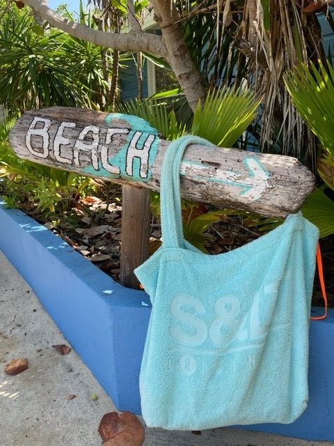XXL strandtas mint