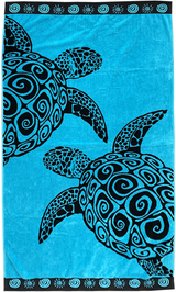 Velvet beach towel Turtle