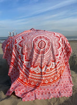 2-persoons stranddoek oranje