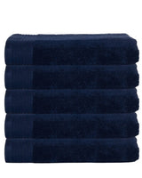 Classic badhanddoeken donkerblauw - 5 stuks