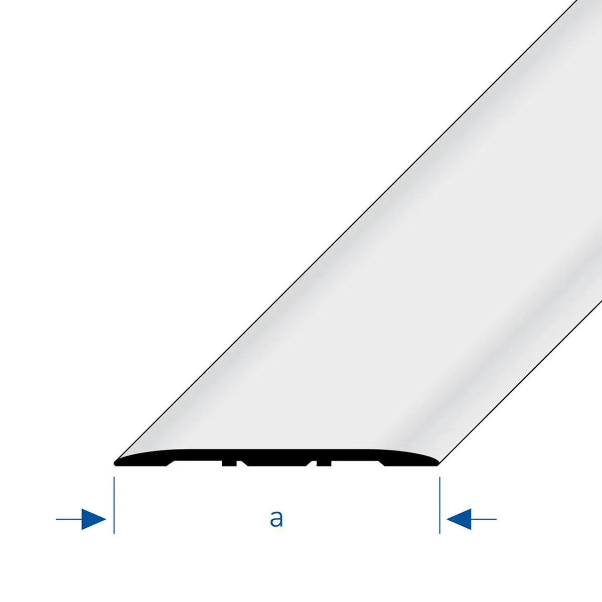 Dessin du profilé de recouvrement of the joints de dilatation avec surface lisse en largeur 60mm #FR0002921 #FR0002925 #FR0002929 #FR0002933