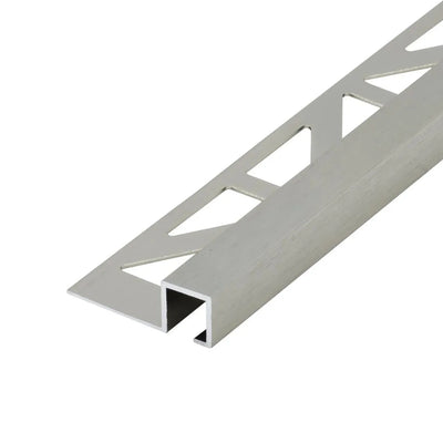DURAL profilé pour carrelage carré alu titane brossé