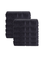 Hotel handdoeken antraciet - 10 stuks