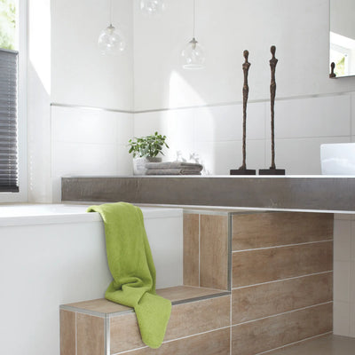 Profilé pour carrelage carré alu naturel – Vue 2