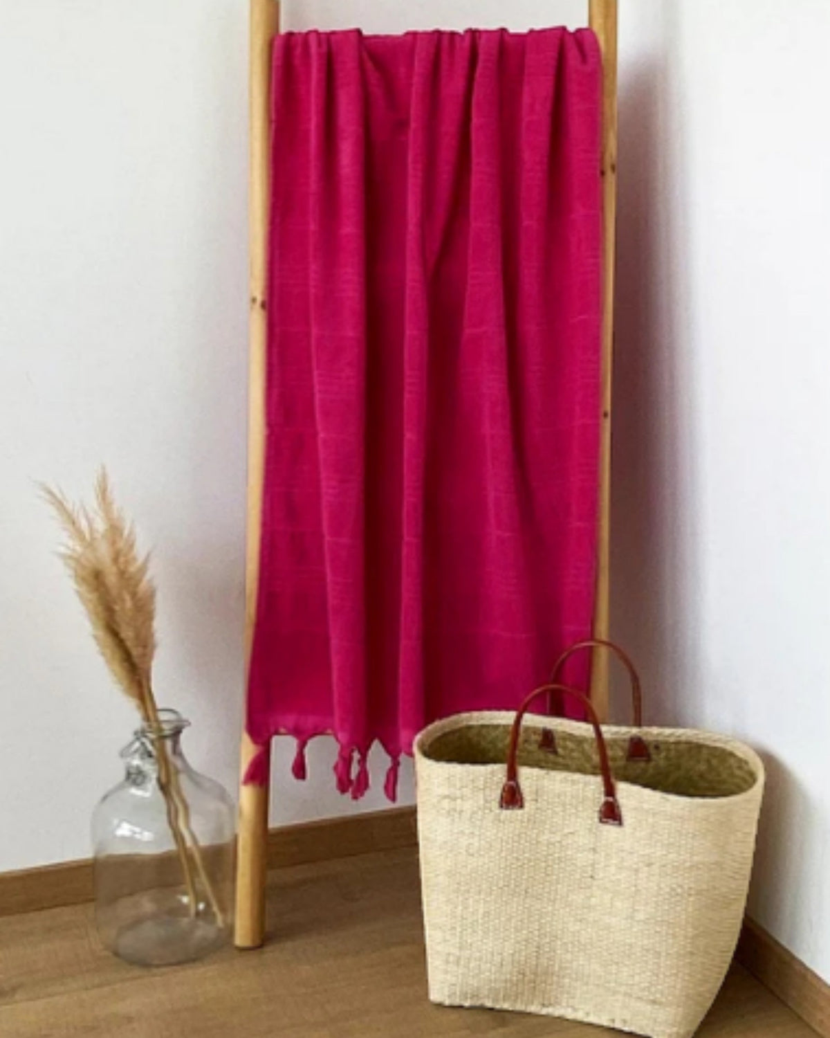 XXL Hamam towel with terry cloth