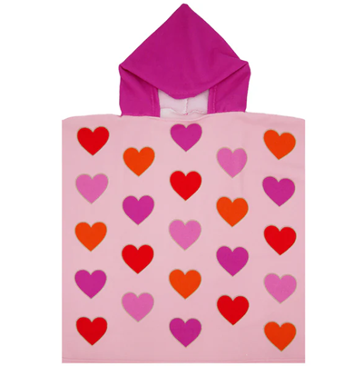 Swim poncho Hearts