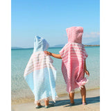 Kinderponcho Playa blauw