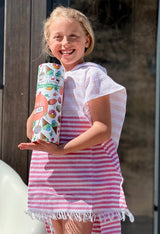 Kinderponcho Playa roze