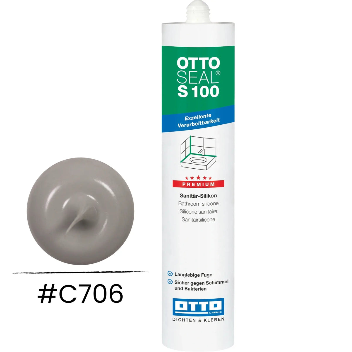 Produktbild OTTOSEAL S 100 Premium-Sanitär-Silikon zementgrau 31 C706
#A0005495

