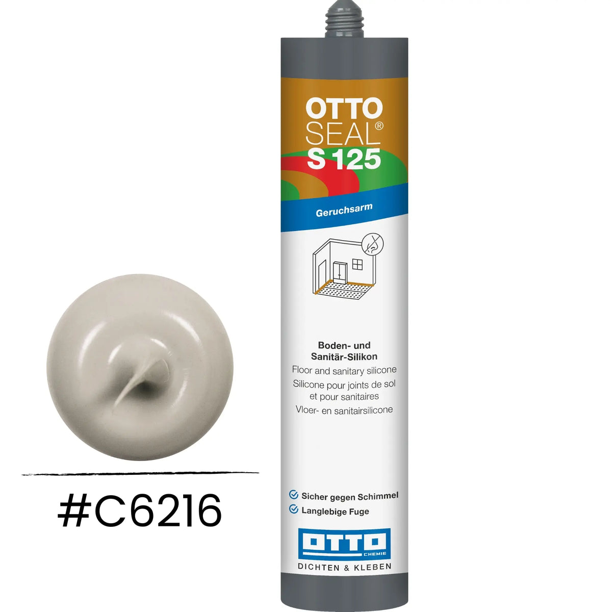 Image produit OTTOSEAL S 125 – Silicone sol & sanitaire gris béton C6216
#A0005508