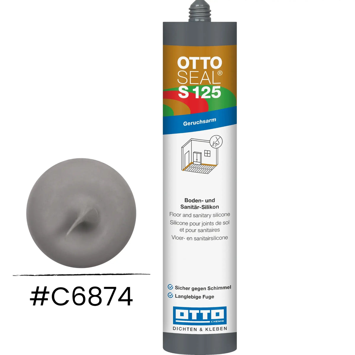 Image produit OTTOSEAL S 125 – Silicone sol & sanitaire mat manhattan C6874
#A0005511