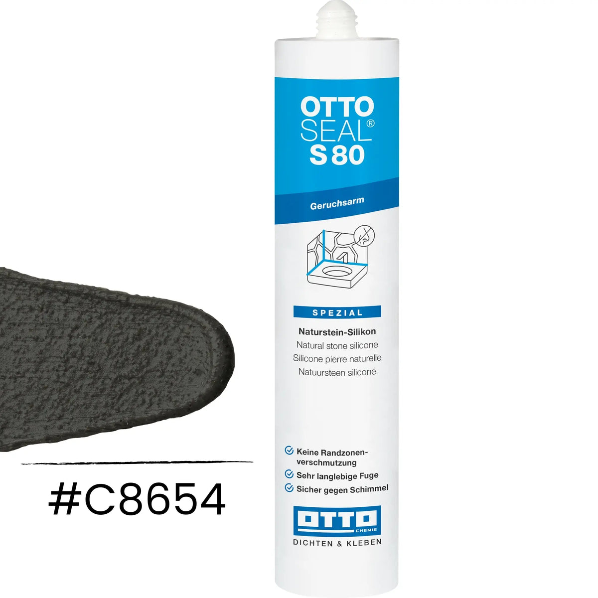 Produktbild OTTOSEAL S 80 in betongrau C8654 #A0005480
