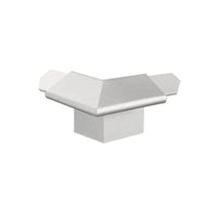 Angle extérieur pour profilés d'angle de balcon avec larmier argenté et petit cache vers le bas #FR0003308
#FR0003310
#FR0005365
