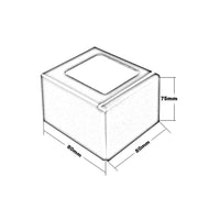 Dessin technique de la pièce d'angle profilé de balcon en L. 80 mm de largeur, 80 mm de longueur, 75 mm de hauteur #FR0003414
#FR0003423