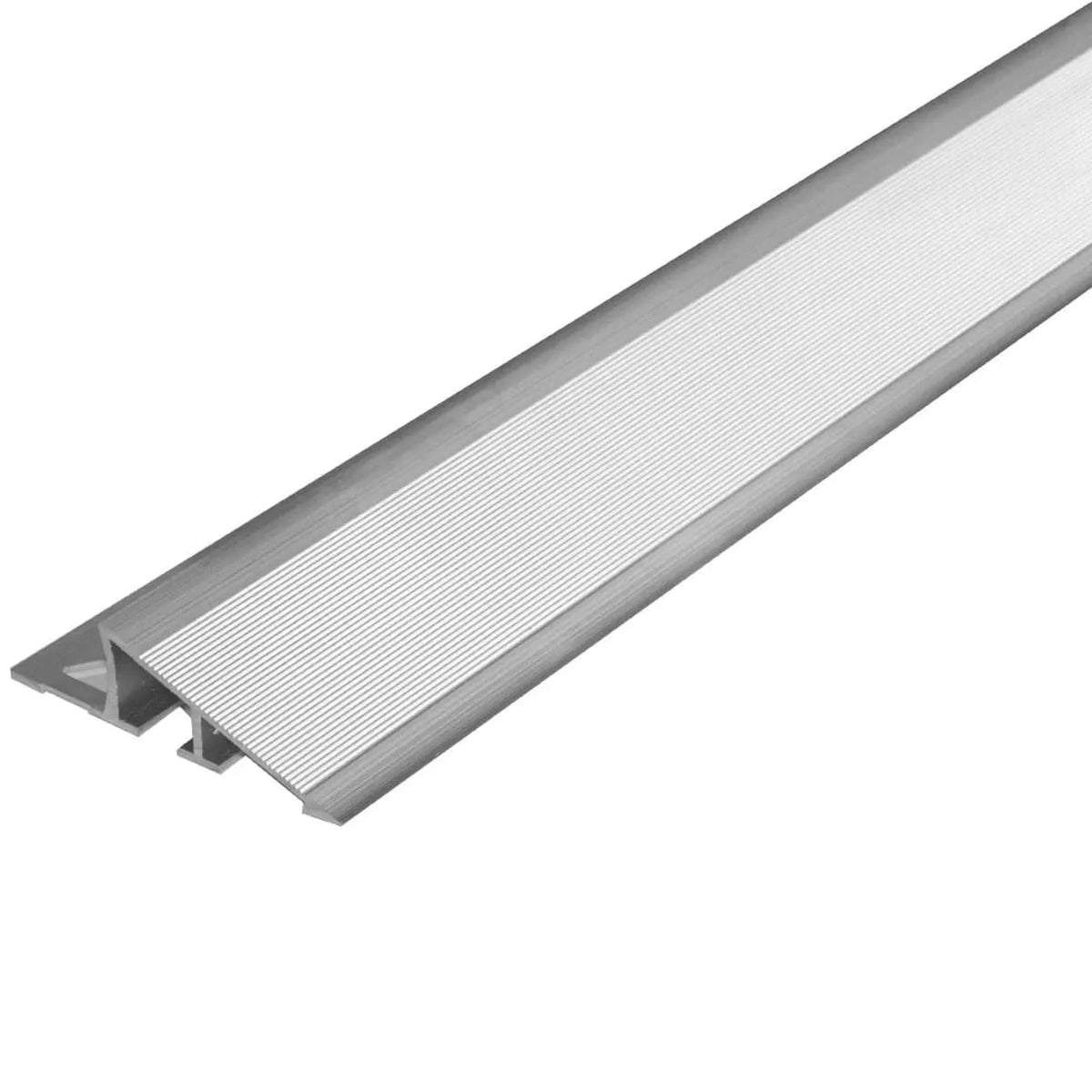 Profilé large de compensation de hauteur en aluminium avec rampe striée et surface naturelle #FR0001591
#FR0001592
#FR0001593
#FR0001597