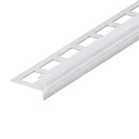 profilé pour escalier Florentine aluminium naturel avec ailes perforées