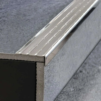 Profilé nez de marche inox&nbsp; à monter ultérieurement – Vue 2