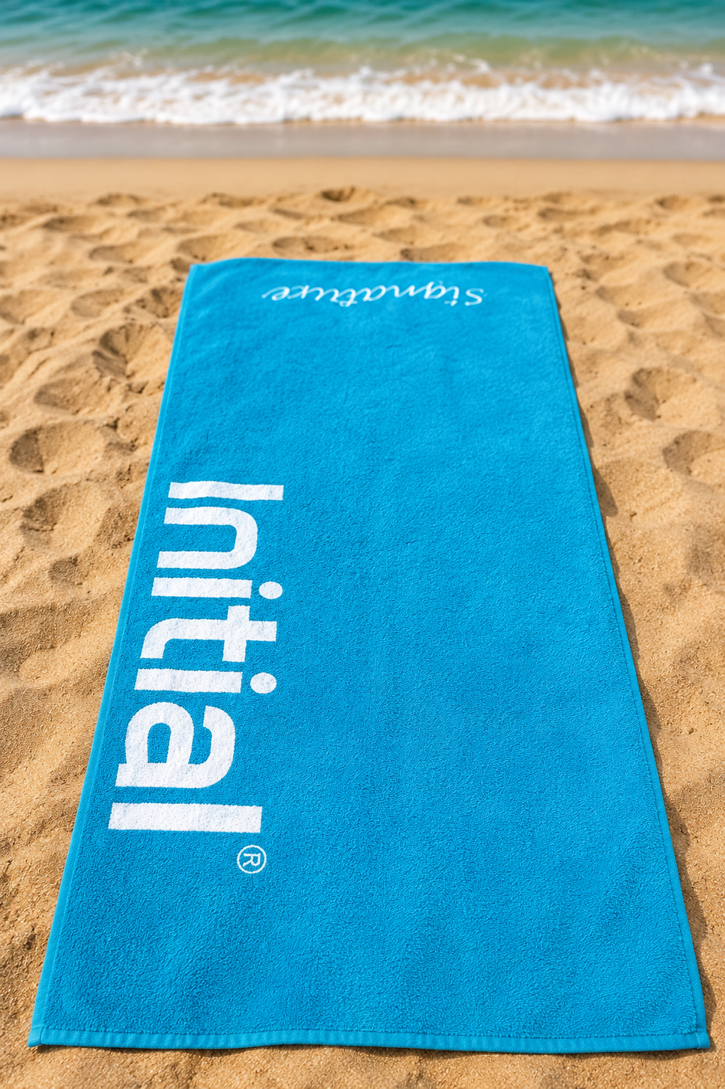 Strandtuch mit S&amp;LT-Print
