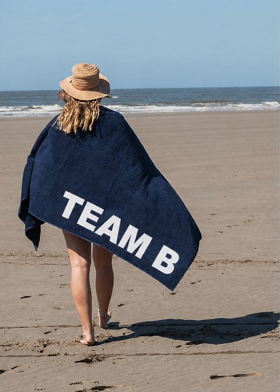 Strandtuch mit S&amp;LT-Print