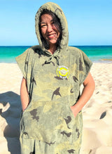 Surfponcho borduren met tekst of logo
