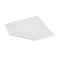 Image détaillée de la tablette pentagonale TI-SHELF en acier inoxydable avec motif Line #A0004340