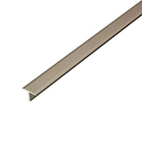 Profil przejściowy T-kształtny z aluminium anodyzowanego na tytan 14 mm #A0003147