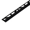 DURAL aluminium straight edge tile trim Rocks - 7 mm / Basalt