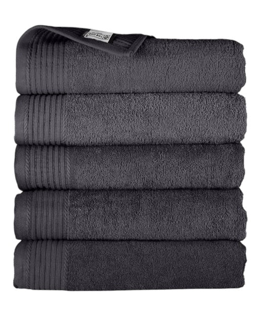 Classic badhanddoeken antraciet - 5 stuks