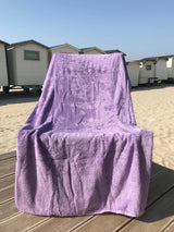 Badstof strandlaken lila