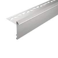 Detailed view of the silver anodised balcony angle profile with drip edge. Panel height 60 mm #A0003319 #A0003322 #A0003325 #A0005364