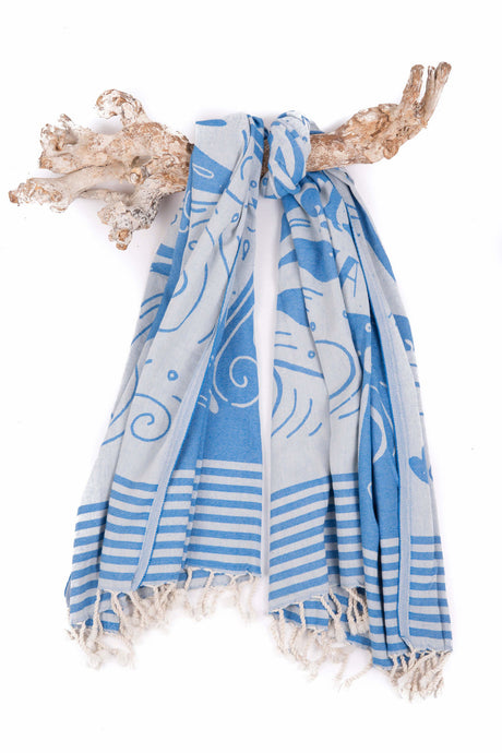 Call it Fouta hamamdoek hello summer blue