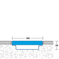 Dessin technique du caniveau de drainage DW 140 mm installé #FR0005122
#FR0005126