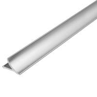 Schmales, abgerundetes Wandanschlussprofil T-COVE Aluminium silber eloxiert mit matter Optik #A0002167
#A0002173
#A0002181

