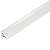 Schmales, abgerundetes Wandanschlussprofil T-COVE Aluminium weiß pulverbeschichtet mit glänzender Optik #A0002209
#A0002215
#A0002223
