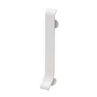S-förmiger Verbinder Sockelleiste Aluminium weiß beschichtet mit Befestigungsclips und matter Optik #A0004273
#A0005104
