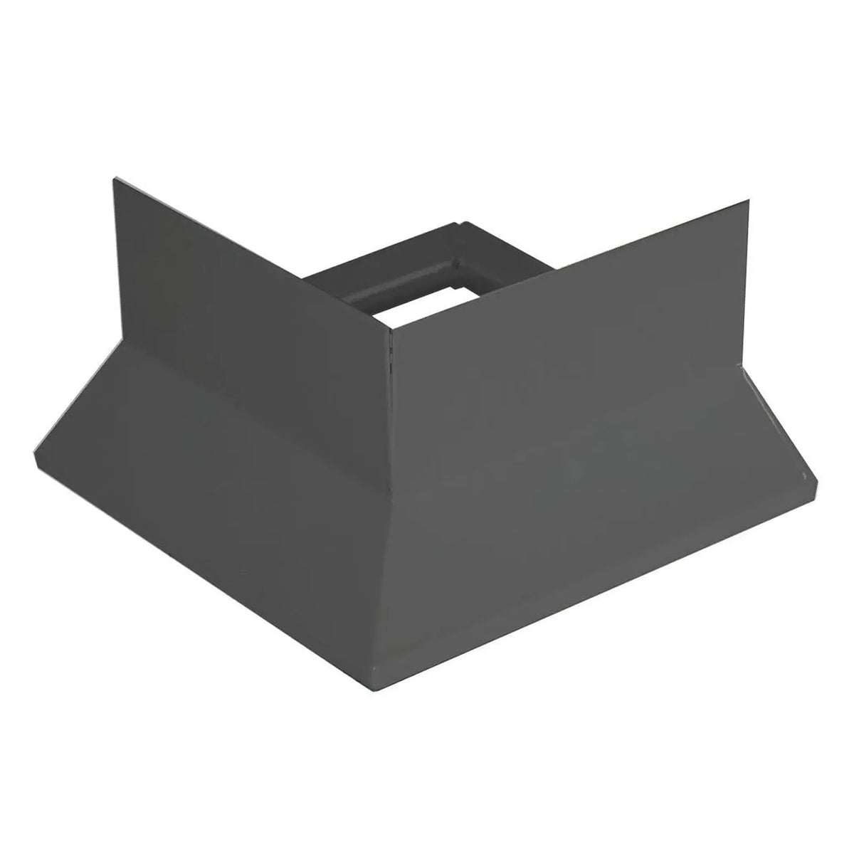 Widok szczegółowy narożnika do profilu balkonowego Y z aluminium anodyzowanego na antracyt #A0003429 #A0003437 #A0003430